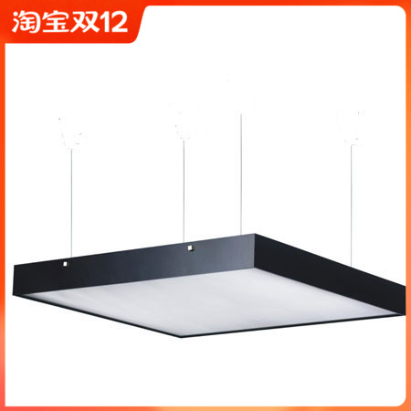 Office T5t8 Foshan lighting tube led Ming Acrylic Simple lamp Family light disc black square aluminium lamp 