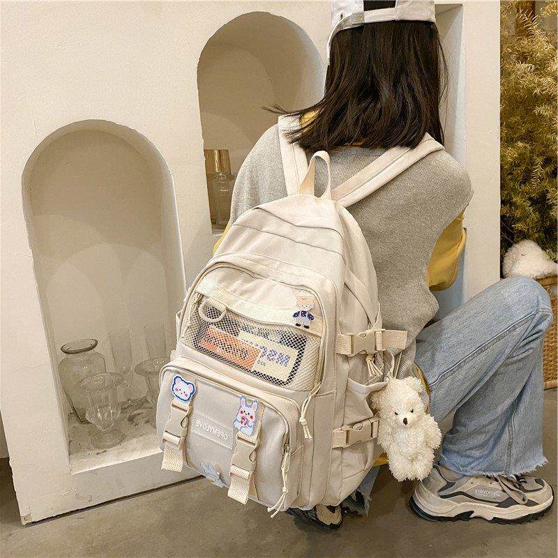 Japanese ZD Junior High School School Bookpack Woman Edition High School Girl Japanese Young Little Qing Xiao Qing Xiao