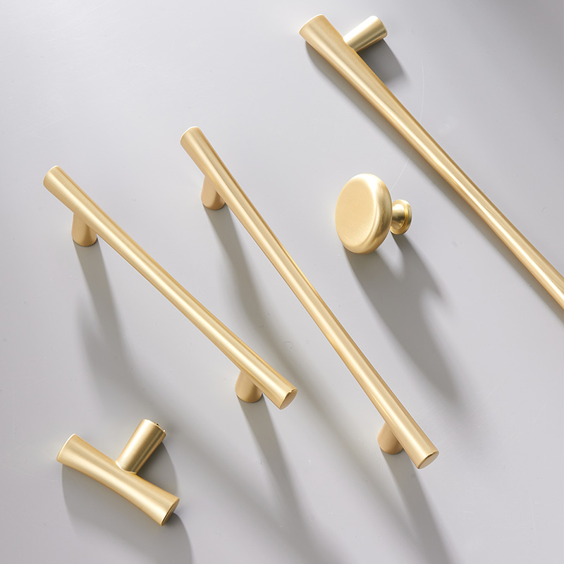 Overall Cabinet Handle Light Lavish Gold Wardrobe Drawers Handle Modern Minima Home Nordic Wind Cabinet Door Single Hole Small Handle
