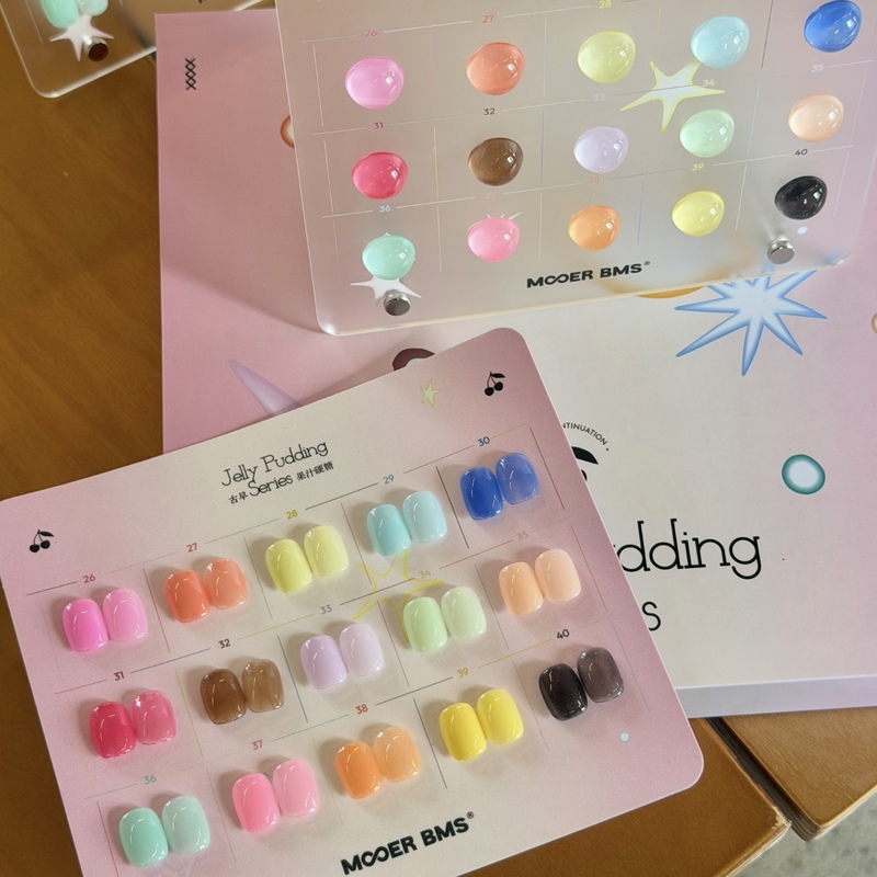Mooerbms Muer 2026 New Product Korean Style ins Jelly Series 2.0 Semi-Transparent Gel Spring and Summer New Color Nail Polish Gel