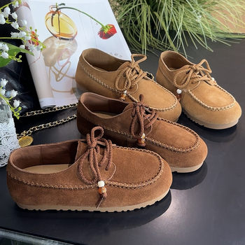 All-inclusive genuine leather brenkin shoes women's singles shoes All-inclusive genuine leather brenkin shoes women's singles shoes