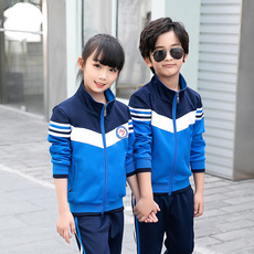детская форма 春秋季中小学生班服秋款校服套装情侣大学生运动会男女运动装团购
