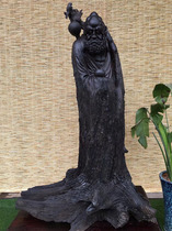 Oversized solid wood root carving ornaments figure shady wood Dharma landing Company office club ornaments crafts