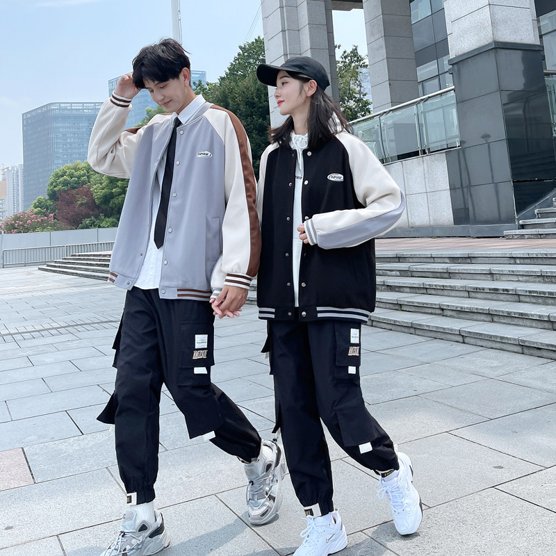 College Wind Games baseball clothes sweatsuit suit fall start high school students class uniforms Korean version Korean school uniforms