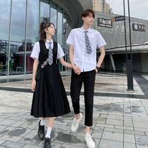 Graduation Summer Class Dress Skirt Set First Senior high school Student ins Port Style Korean School Uniform Academic Style jk Women's Dress