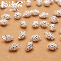 Yuyuan male foot silver 9999 Silver Pine fruit mini silver pine fruit cute pine cone silver pendant silver jewelry