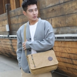 Тканевая вместительная и большая сумка на одно плечо, мужская сумка через плечо, шоппер, бумажник