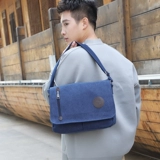 Тканевая вместительная и большая сумка на одно плечо, мужская сумка через плечо, шоппер, бумажник