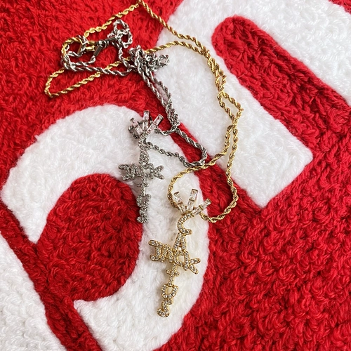 SPOT TRAVIS SCOTT Полный буровой ожерелье кактус, европейский и американский хип -хоп подвесные мужчины и женщины