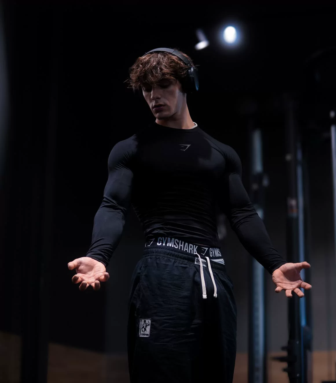 Мышечный взрыв! Компрессионная майка Gymshark Element мужская быстросохнущая длинная прямая компрессионная футболка с длинным рукавом