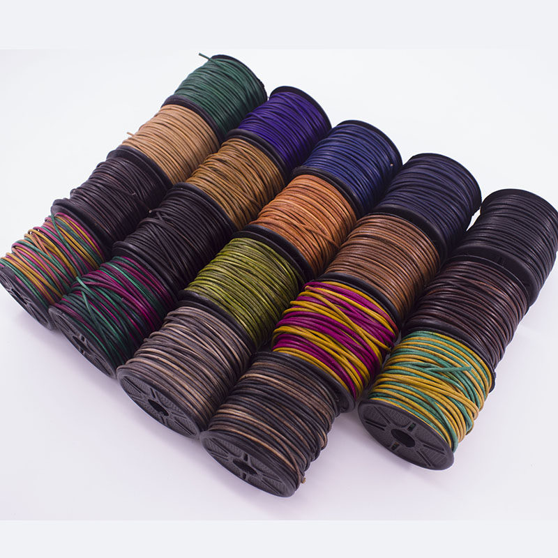 American import beadsmith India real cow leather rope Vintage special series handmade diy material necklace rope