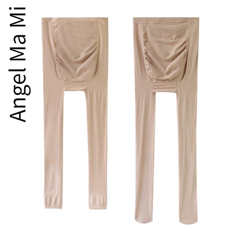 Осенние штаны для матери и ребенка, утепленные колготки, леггинсы с поддержкой живота