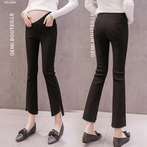 Angel Mommy ~ Pregnant Woman Pants Spring Autumn New 90% Horn Pants Fashion Broadlegged Spring Outfitting Wearing a Bottom Long Pants