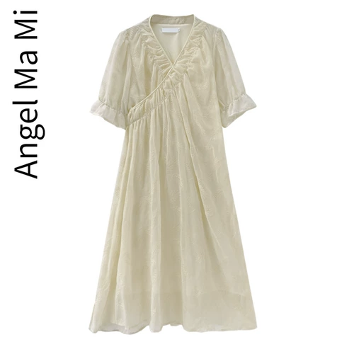 Летняя одежда для матери и ребенка для беременных, милое длинное платье для кормящих грудью, средней длины, свободный крой