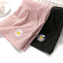 Angel moms ~ gestation women in summer style 2022 boomers loose and broad-legged shorts casual outside wearing pregnant pants