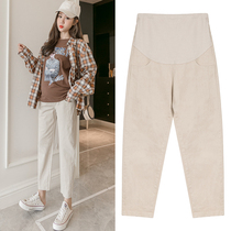 Angel Mommy ~ Pregnant Woman Pants Spring Dress Fashion 90% Wide Leggings Pants Straight Out Of Pregnant Woman Tobelly Pants Woman Spring Autumn