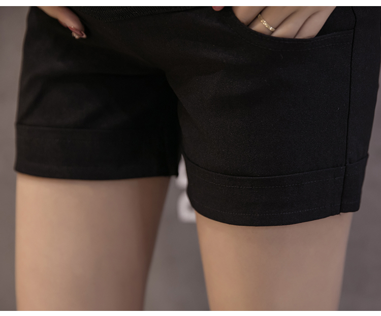 Thai sản quần mùa hè 2017 phần mỏng dạ dày lift quần hoang dã quần short cao stretch phụ nữ mang thai ba quần phụ nữ mang thai quần mặc
