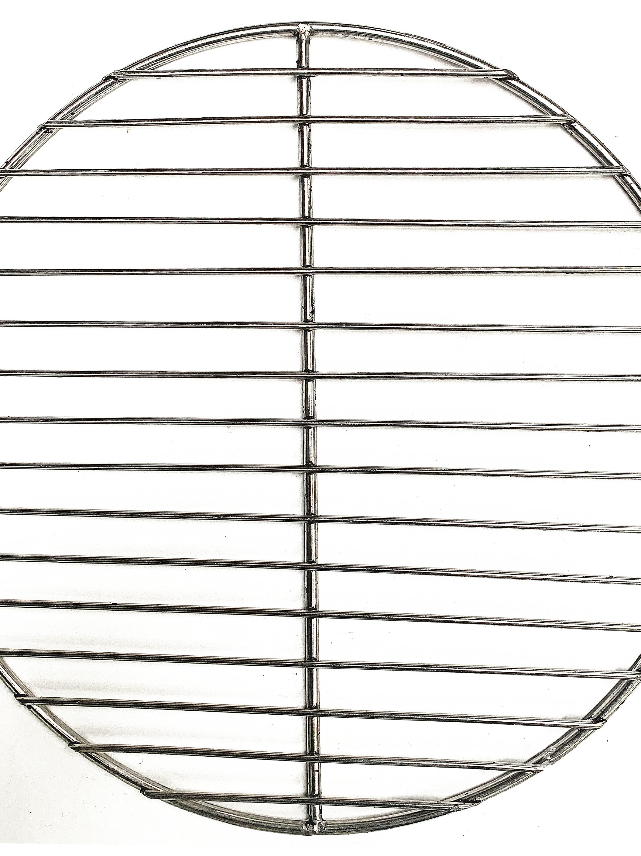 Stainless steel round barbecue mesh coarse pressed meat curtain baking sheet Steamer grate barbecue grate smoked meat barbecue mesh