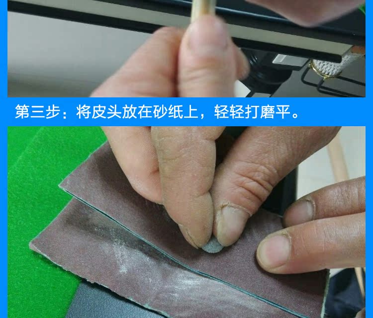Bi-a cue dính đầu loại 9mm mua gậy bi a