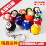 Billiards Keychain Mặt dây chuyền Billiards Mini Ball Mặt dây chuyền Đen Eighty 16 Balls Chuỗi đồ trang trí Quà tặng bóng bi a xịn