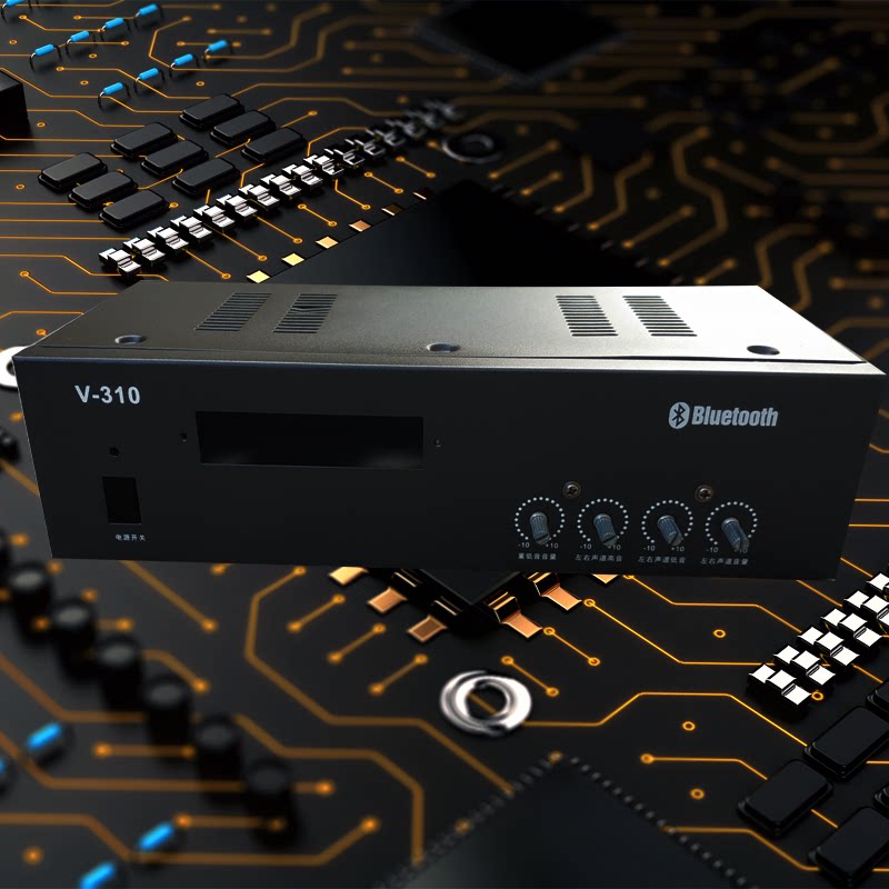 2 1 power amplifier case 3 track casing upscale Merger power amplifier box Tin front stage host shell DIY empty box