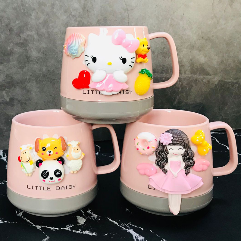 Cartoon children's students large-capacity wash cup home powder room wash cup couple creative cute tooth brushing cup