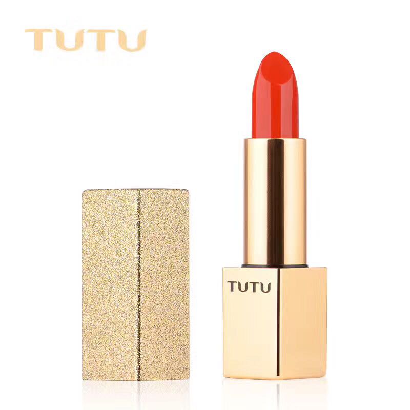 Bumped TuTU Star SkyTemple Red Pumpkin Sand Moisturizing Not Easy to Red Orange Velvet Lipstick Red Brick