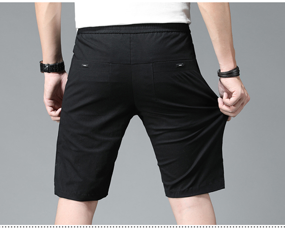 Playboy Quần short nam giản dị Mùa hè siêu mỏng Ice Silk Quần thể thao Ren Năm Quần Quần nam - Crop Jeans quần áo thời trang