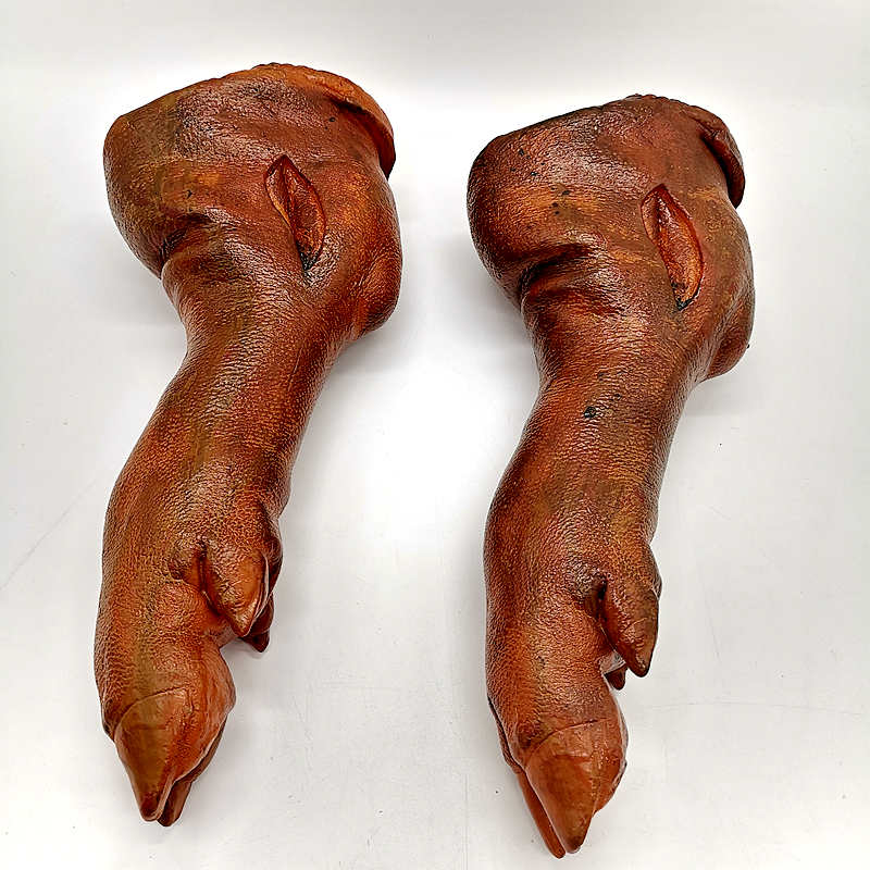 Simulation food pig's feet model plastic fake ribs pig's feet props children's educational toys model window decoration