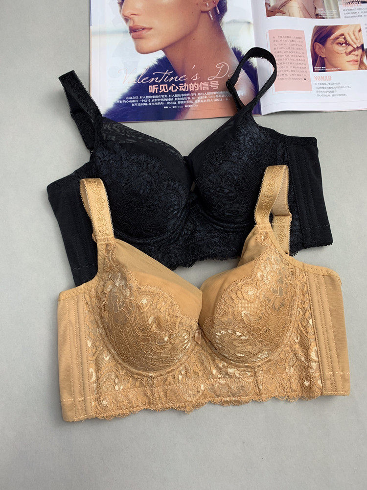 Beauty salon bra soft steel ring cloud sense cotton far-infrared underwear gathered together to close the pair of breasts on the support to correct sagging and external expansion