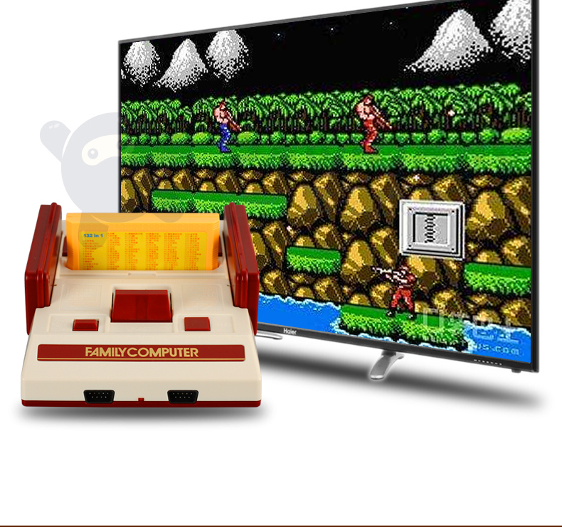 Overlord kid home TV trò chơi máy hoài cổ tuổi Nintendo cắm thẻ vàng 8 đôi xử lý tương tác Contra FC đỏ trắng máy để gửi cho bạn bè bất ngờ bạn trai chồng món quà sinh nhật tay cầm xiaomi