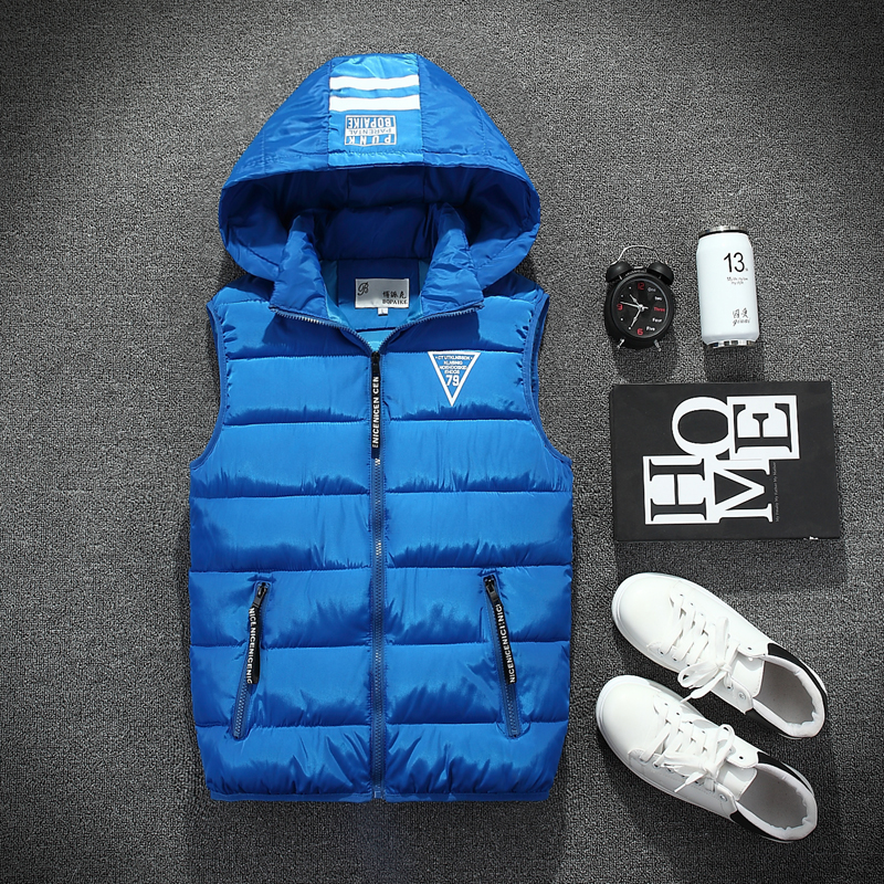 Áo vest nam cotton dày mùa thu và mùa đông trung niên vest nam phiên bản hàn quốc cá tính vest đẹp hoang dã vest khoác nam