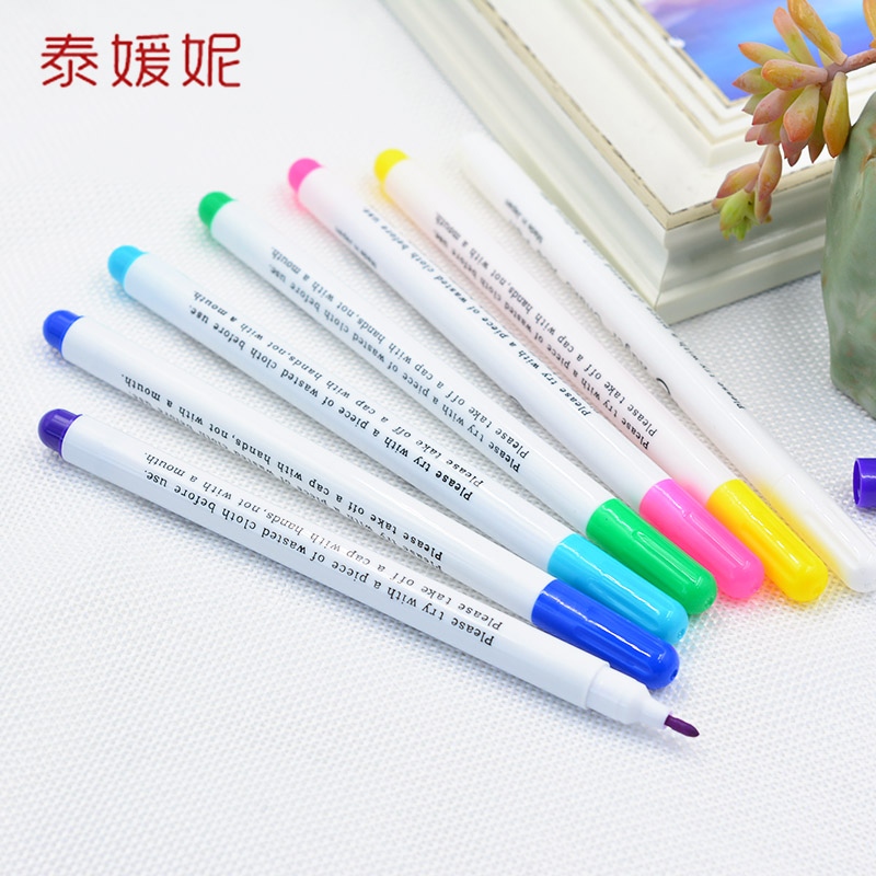 Automatic fading fading water-soluble color gas-water elimination pen Embroidery cross-stitch sewing fabric dot scribing pen