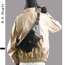 BOMaple 2022 new retro chest bag mens trend single shoulder bag leisure skew satchel backpack mens purse