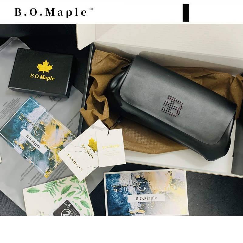 BOMaple Men's Handbag Leather Tide Brand 2021 New Soft Leather Handbag Large Capacity Fashion Casual Wallet