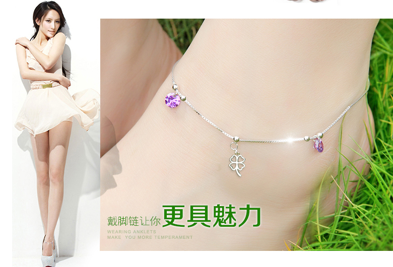 Chaine de cheville Femme en Argenterie - Ref 3102730 Image 16