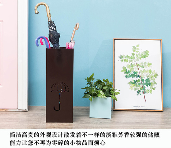 Ô dù sắt đứng sảnh khách sạn nhà sáng tạo sàn đứng mưa thiết bị ô đặt kệ lưu trữ ô - Kệ kệ sách treo tường