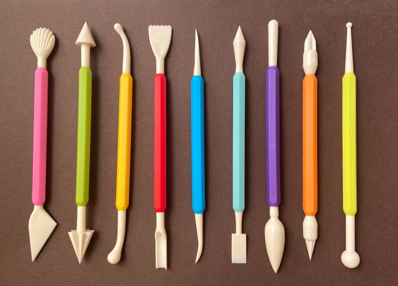 Clay Making Sculpture Plastic 8-Piece Set (9-Piece Set) Tools (Suitable for Primary School Students) Clay Making Sculpture Plastic 8-Piece Set (9-Piece Set) Tools (Suitable for Primary School Students)