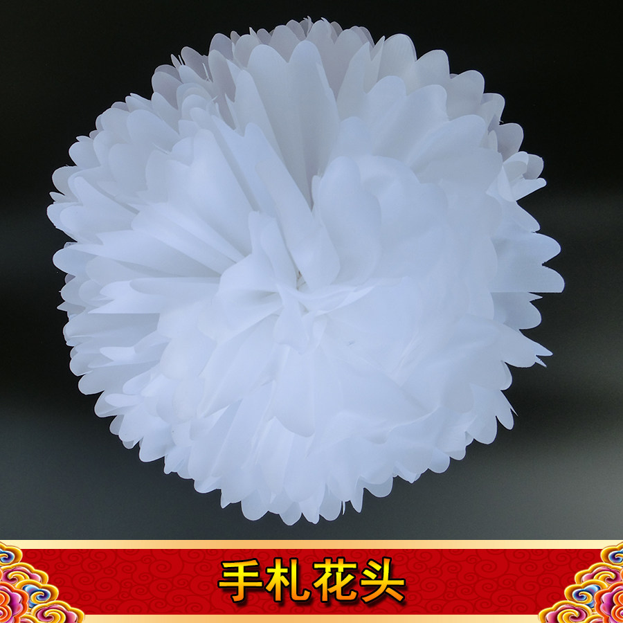 Hand-tied hearse front flower black and white red flower spirit hall supplies funeral funeral funeral home cemetery wreath pulling together