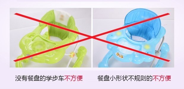 Bé tập đi đẩy trẻ sơ sinh đẩy trẻ sơ sinh đa chức năng học tập đi bộ chống rollover 6-18 tháng xe tập đi tomorrow sky