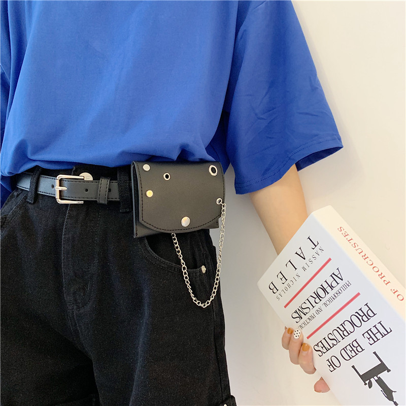 With Bag Lady Fine Leather Strap Decoration Hanging Bag Fashion 100 Hitch Punk Small Purse Trendy Belt Jeans With BF