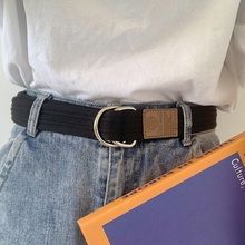 ins风潮个性男女帆布腰带皮带