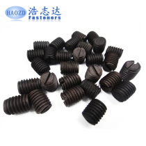 GB73 slotted flat end fastening machine rice top wire M2M2 5M3*4-5-6-8 headless screw black