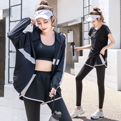 Спортивный костюм, быстросохнущий модный лонгслив для спортзала, одежда для йоги, для бега, большой размер