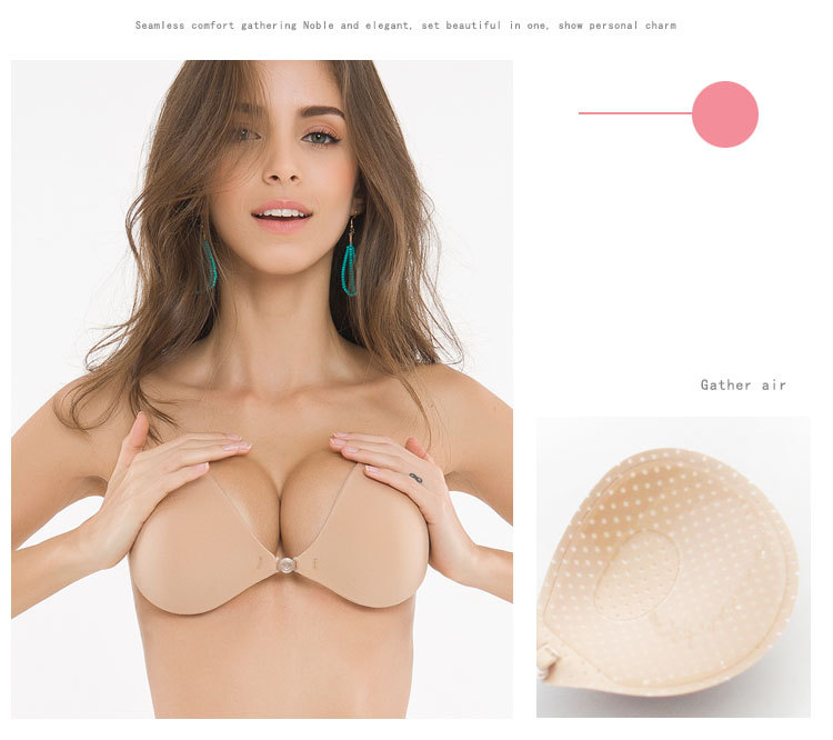 Silicone dán ngực dày thoáng khí nhẹ váy cưới bơi không thấm nước tập hợp ngực pad núm vú vô hình áo ngực áo nâng ngực