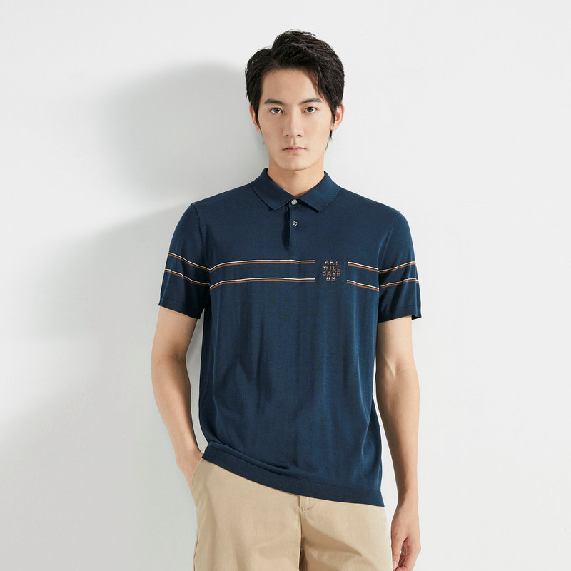 劲霸男装短袖带刺绣标，穿出高级感，绝绝子！