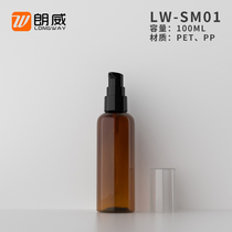 100ml Round Shoulder Powder Pump Lotion Bottle Full Hood Bird Mouth Press Bottle Upscale Cosmetic Lotion To Separate Empty Bottles