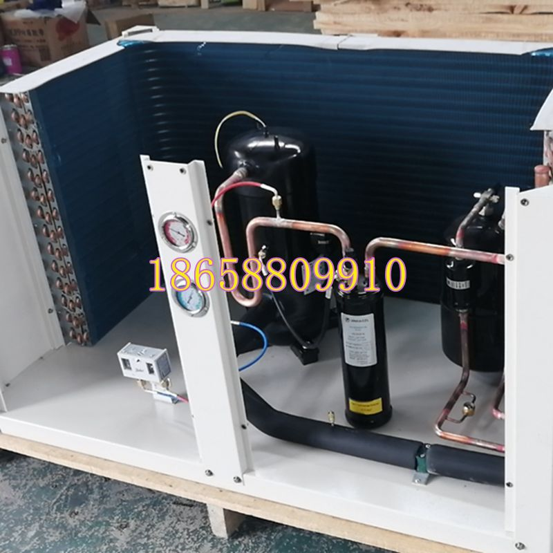 采用松洋压机C-SB373H8A5P匹涡旋空调制冷冷库压缩机U型箱式机组(pic1)