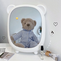Han Feng ins Net Red Girl heart dormitory desktop makeup mirror simple Cute Princess Mirror vanity mirror children