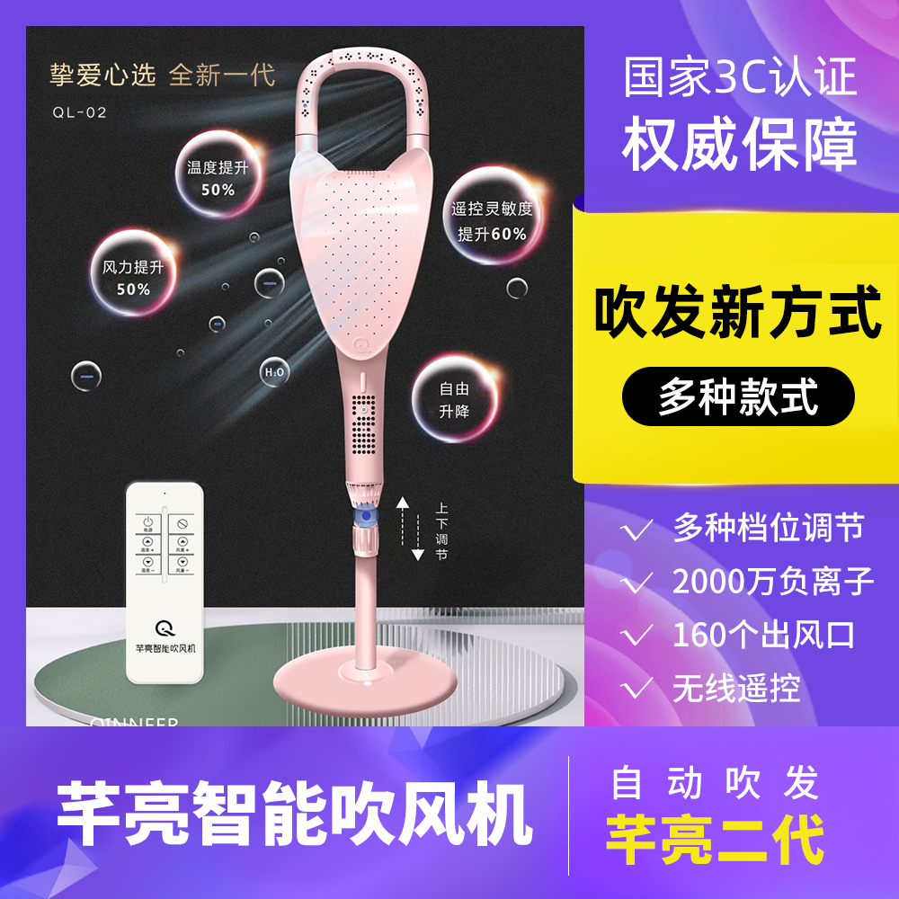 Hyung-bright hair dryer multi-functional hair care household students to electrostatic hair dryer automatic intelligent negative ion machine